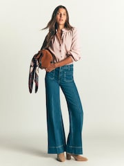 Boden Pink Erica Frill Cord Top - Image 4 of 5