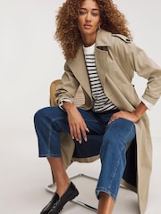 JD Williams Natural Contrast Trench Coat - Image 3 of 4