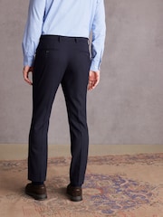Marineblau/blau - Signature Tollegno Anzug in schmaler Passform: Hose - Image 2 of 9