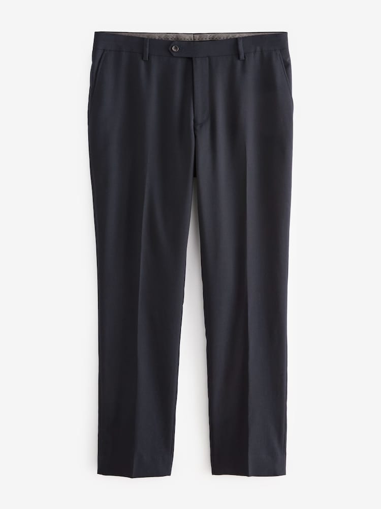 Marineblau/blau - Signature Tollegno Anzug in schmaler Passform: Hose - Image 6 of 9