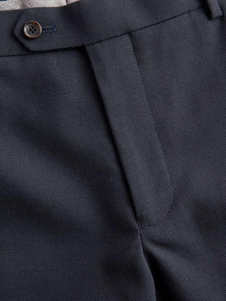 Marineblau/blau - Signature Tollegno Anzug in schmaler Passform: Hose - Image 8 of 9