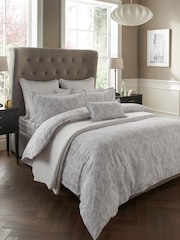 Sam Faiers Grey Darcy Duvet Cover & Pillowcase Set - Image 1 of 3