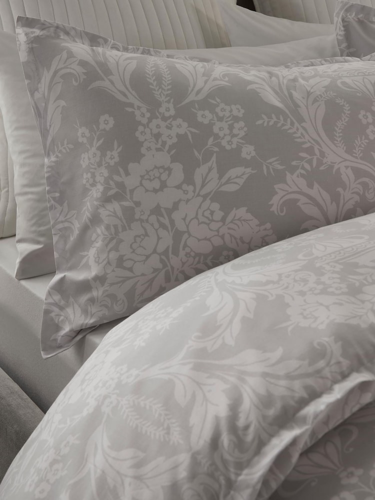 Sam Faiers Grey Darcy Duvet Cover & Pillowcase Set - Image 2 of 3