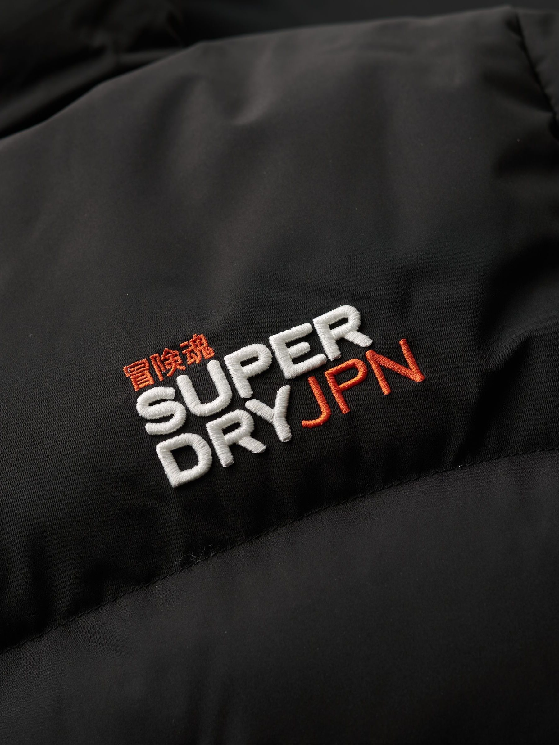 Buy Superdry Black Hooded Sports Puffer Jacket from Next USA