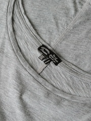 Superdry Smoke Grey Marl Long Sleeve Jersey Top - Image 5 of 5