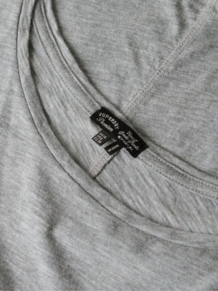 Gris humo jaspeado - Top de punto y manga larga de Superdry - Imagen 5 de 5 Gris humo jaspeado - Top de punto y manga larga de Superdry - Imagen 5 de 5
