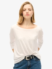 Superdry Optic Long Sleeve Jersey Top - Image 1 of 6