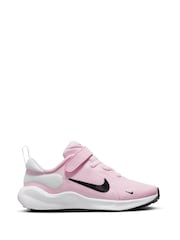 Nike Pink Junior Revolution 7 Trainers - Image 1 of 10