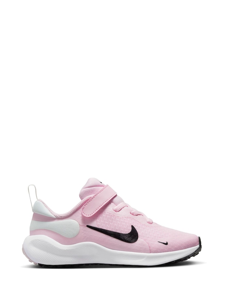 Nike Pink Junior Revolution 7 Trainers - Image 1 of 10
