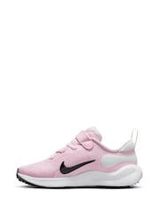 Nike Pink Junior Revolution 7 Trainers - Image 2 of 10
