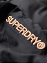 Superdry Black Hood Storm Fuji Hybrid Bomber Jacket - Image 5 of 6