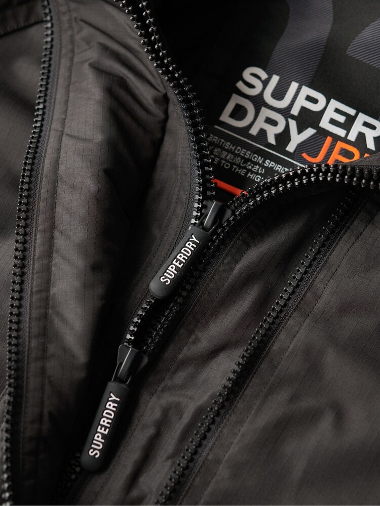 Superdry Black Hooded Mountain Windbreaker Jacket - Image 5 of 6
