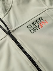 Superdry Puritan Grey Hooded Soft Shell Trekker Jacket - Image 6 of 6