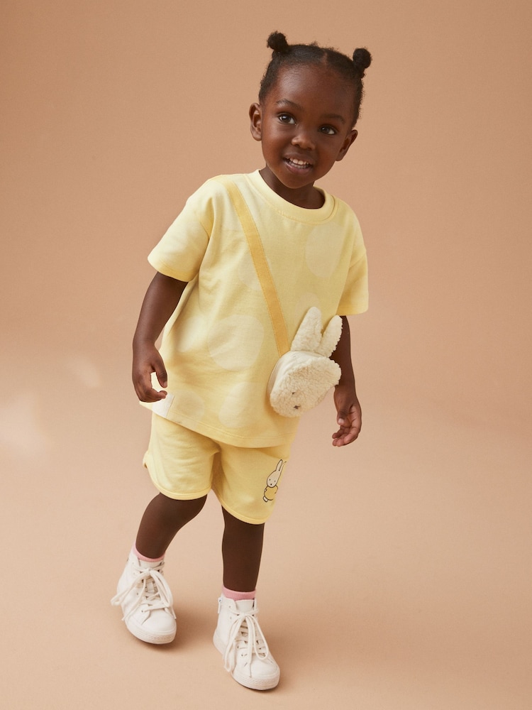 Rumena - Miffy Komplet torbe majica in kratkih hlač (3mths-7yrs) - Slika 1 iz 7 Rumena - Miffy Komplet torbe majica in kratkih hlač (3mths-7yrs) - Slika 1 iz 7