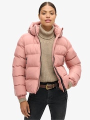 Superdry Ash Rose Hooded Sports Puffer Jacket - Image 3 of 8