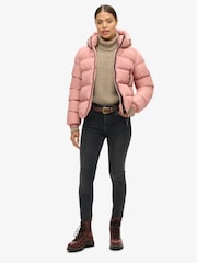 Superdry Ash Rose Hooded Sports Puffer Jacket - Image 5 of 8