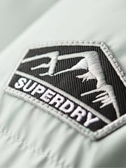 Superdry Puritan Grey Hooded Sports Puffer Jacket - Image 6 of 7