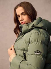 Superdry Sports Puffer-Jacke mit Kapuze - Bild 2 von 10