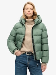 Superdry Sports Puffer-Jacke mit Kapuze - Bild 3 von 10