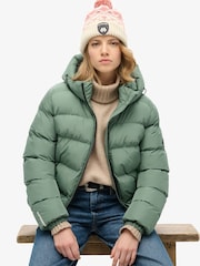Superdry Sports Puffer-Jacke mit Kapuze - Bild 6 von 10
