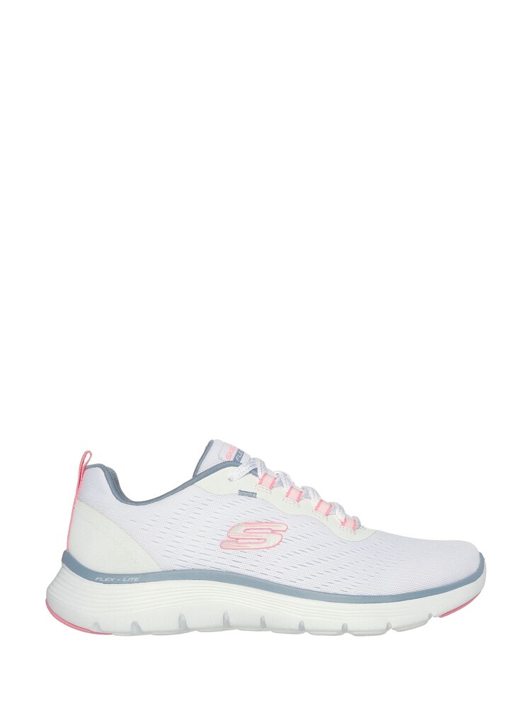 Skechers White Flex Appeal 5.0 Trainers - Image 2 of 5