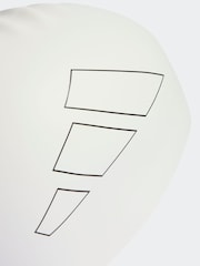 adidas White Adult Logo Swim Cap - Image 3 of 4