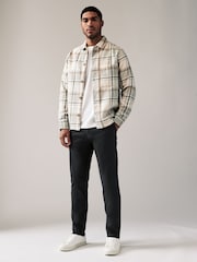 Grey Charcoal Slim Fit Stretch Chinos Trousers - Image 2 of 9