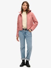 Superdry Withered Rose Hooded Soft Shell Trekker Jacket - Image 1 of 5