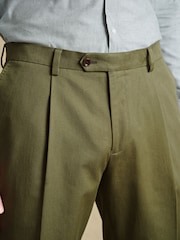 Barbour® Green Cotton 100% Cotton Chinos - Image 4 of 12
