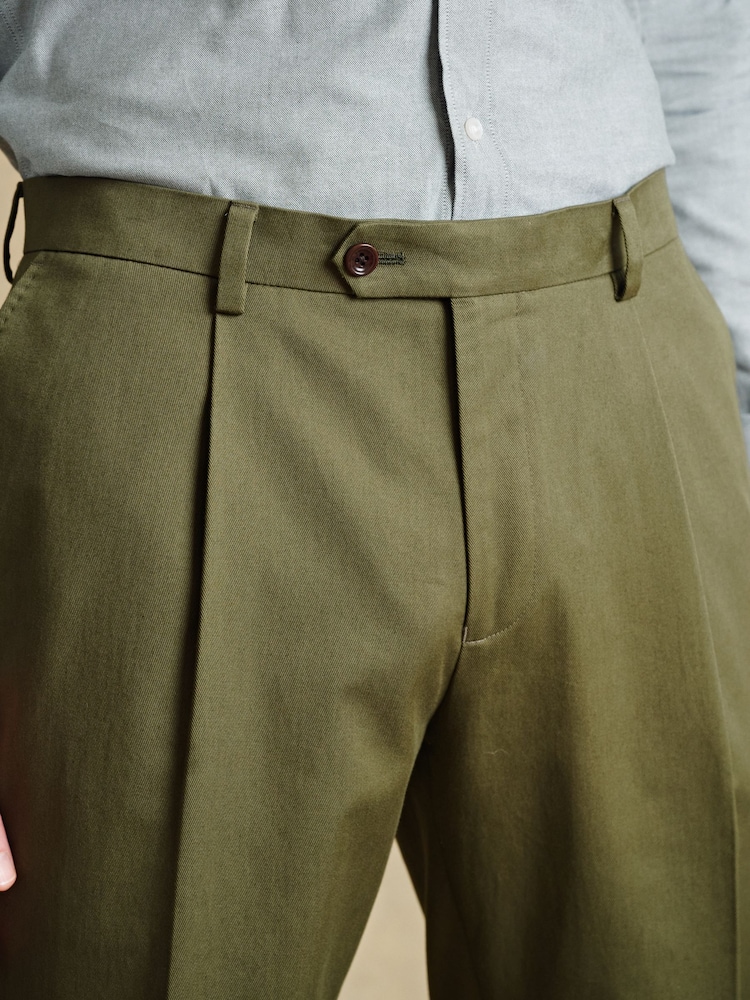 Barbour® Green Cotton 100% Cotton Chinos - Image 4 of 12