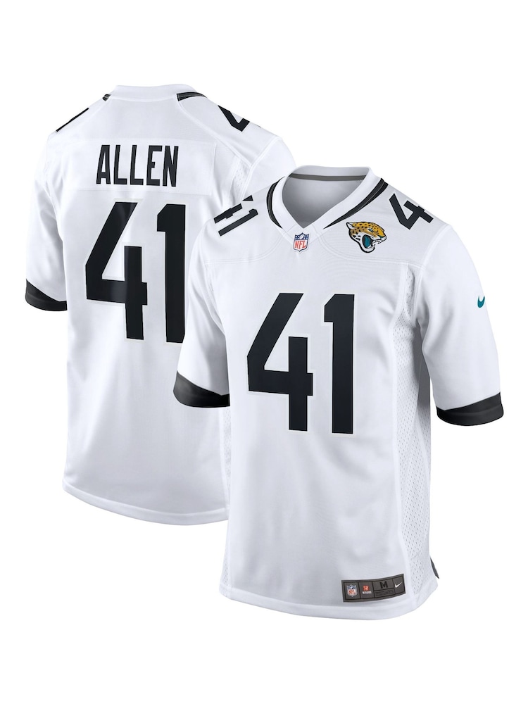 Nike White NFL Jacksonville Jaguars Road Game Jersey - Josh Allen - Image 1 of 2