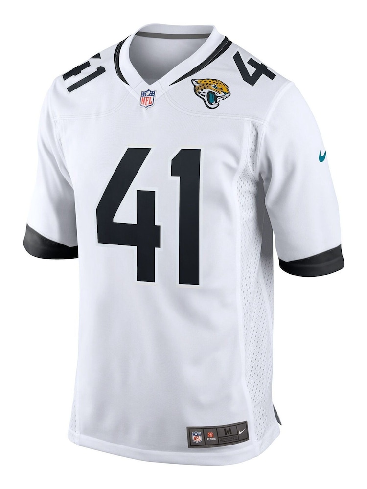 Nike White NFL Jacksonville Jaguars Road Game Jersey - Josh Allen - Image 2 of 2
