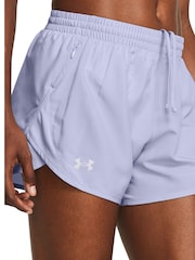 Under Armour Blue Fly By 3'' Shorts - Image 4 of 6