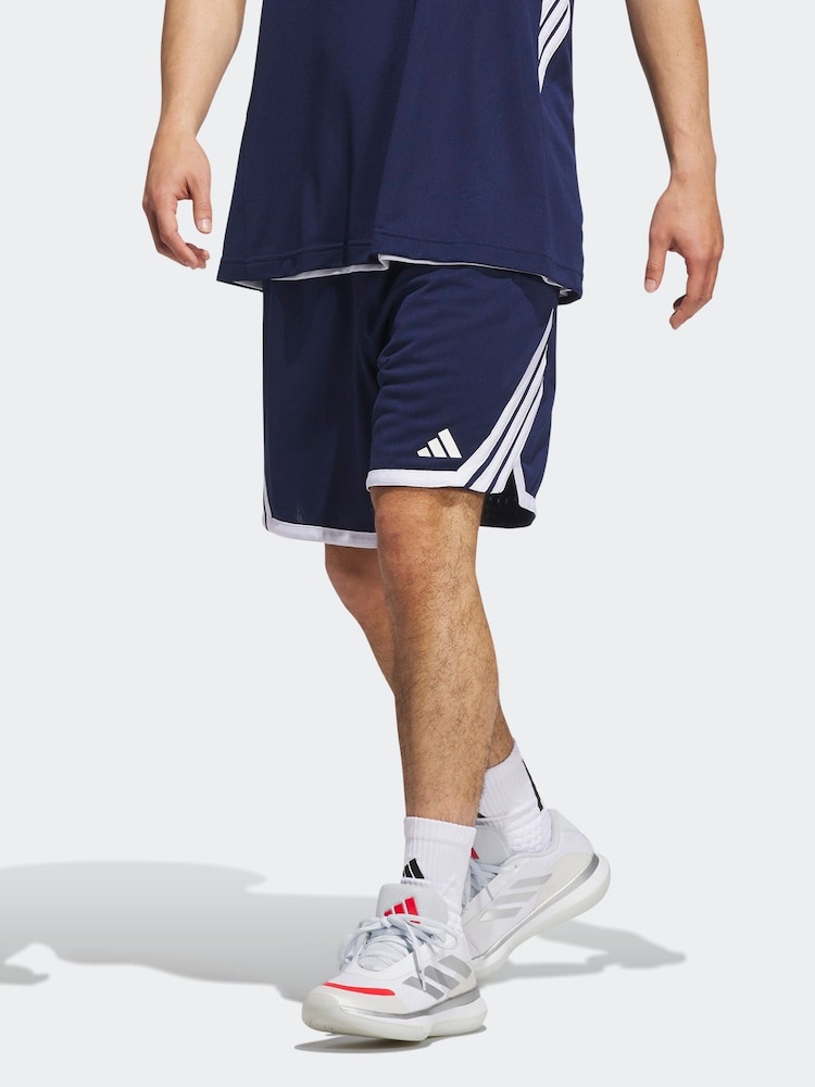 adidas Blue 3G Speed Basketball Aeroready Shorts - Image 1 of 6 adidas Blue 3G Speed Basketball Aeroready Shorts - Image 1 of 6