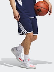 adidas Blue 3G Speed Basketball Aeroready Shorts - Image 3 of 6