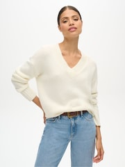 Suéter Superdry Essential com decote em V - Imagem 1 de 7