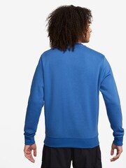 Nike Blue/White Club Crew Sweatshirt - Image 2 of 3