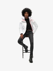 Optisch-Weiss - Superdry Mountain Windbreaker Jacke mit Kapuze​​​​​​​ - Bild 1 von 5
