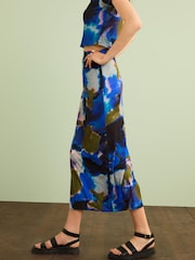 Tie Dye Print Co-ord Midi Skirt - Image 3 of 6