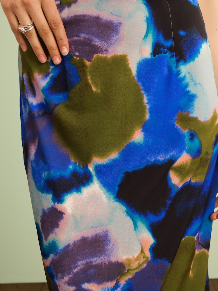 Tie Dye Print Co-ord Midi Skirt - Image 5 of 6