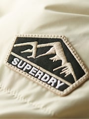 Superdry Pelican Beige Hooded Sports Puffer Jacket - Image 8 of 8