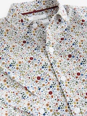 Pink Smart Floral Print Shirt (3mths-7yrs) - Image 7 of 7