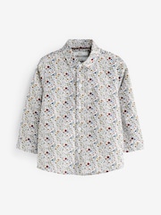 Pink Smart Floral Print Shirt (3mths-7yrs) - Image 5 of 7