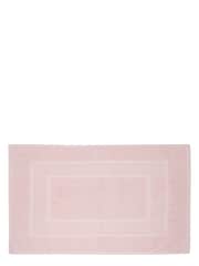 Laura Ashley Blush Pink Cotton Border 100% Cotton Bath Mat - Image 2 of 3