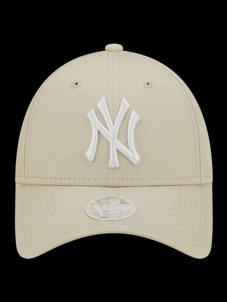 Kremowy - Damska czapka z daszkiem New Era® New York Yankees Essential 9forty w 100% z bawełny - Image 3 of 5