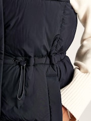 Joules Witham Navy Showerproof Padded Gilet With Hood - Image 7 of 8