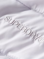 Superdry Iced Purple Hooded Fuji Quilt Padded Jacket - Image 6 of 6