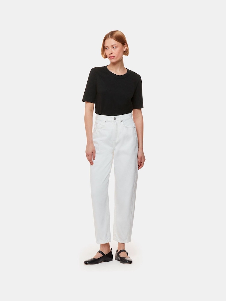Whistles Black 100% Cotton Rosa T-Shirt - Image 3 of 4