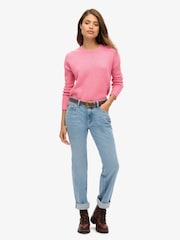 Superdry Pink Essential Crew Neck Jumper - Image 2 of 5