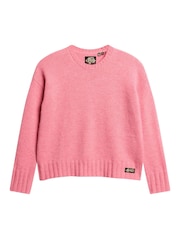 Superdry Pink Essential Crew Neck Jumper - Image 3 of 5